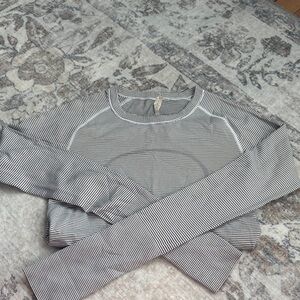 Lululemon Striped Long Sleeve Top